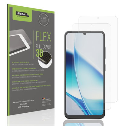 Matte Displayschutzfolie von dipos passend für Hotwav A17 Pro Max, 100% Displayabdeckung und blasenfreie Montage