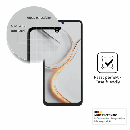 Schutzglasfolie mit optimaler Passform, zur Verwendung mit Hüllen geeignet