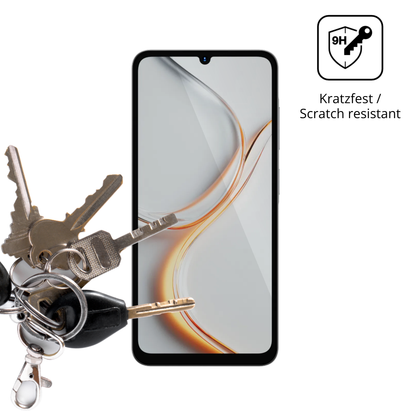 dipos Displayschutz für Hotwav A56, transparente Oberfläche, perfekte Passform auch für die Rundungen