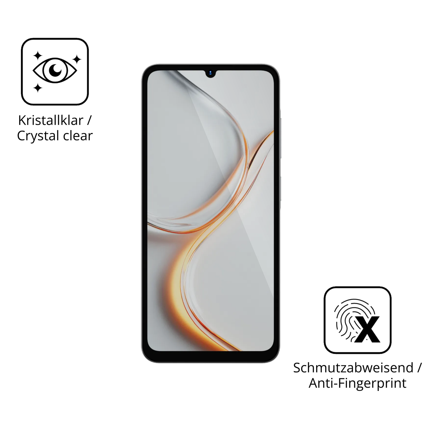Flexible TPU-Folie passend zugeschnitten für Hotwav A36, vollständige Abdeckung