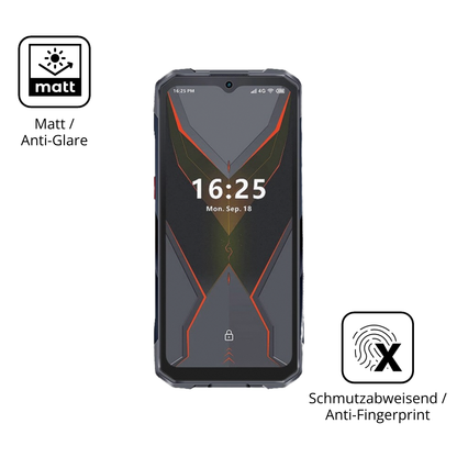 Dünne und entspiegelnde Folie passend zugeschnitten für Hotwav Cyber 15