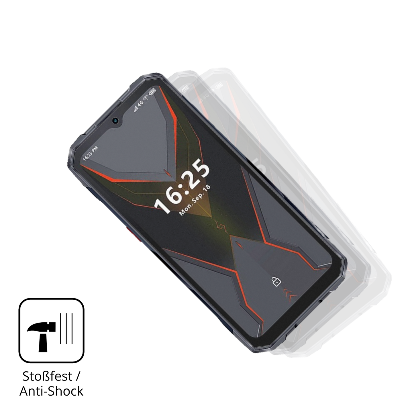 Schutz gegen Kratzer auf dem Hotwav Cyber 16 Pro Glas durch Schlüssel, Stöße gegen die Tischkante oder Stürze