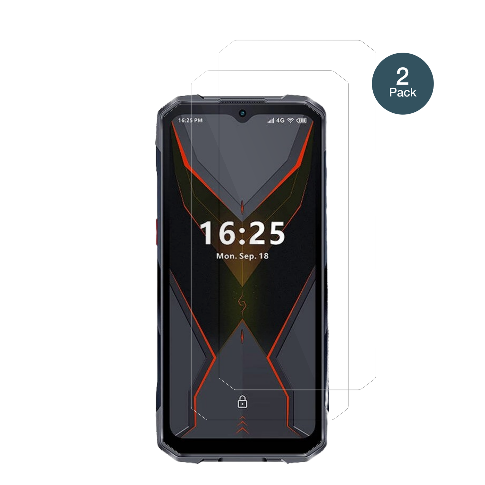 HotwavCyber 16 Pro mit aufgebrachter dipos Flex Schutzfolie, glasklare Darstellung ohne Einschränkungen