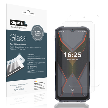 Matte Displayschutzfolie von dipos passend für Hotwav Cyber 16 Pro, 9H kratzfest und blasenfrei montiert