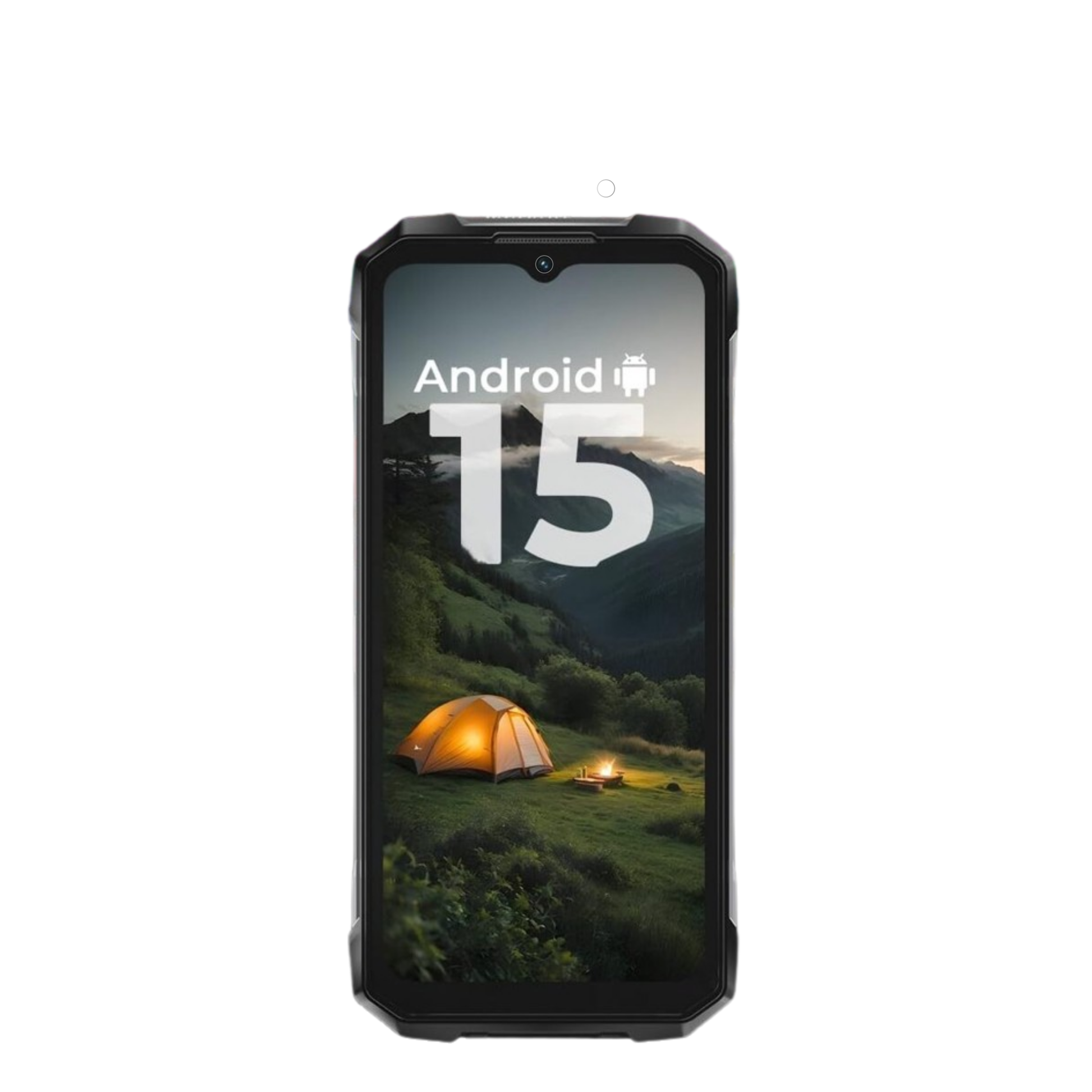 HotwavHyper 7 mit aufgebrachtem dipos Displayschutz, der seitliche Einblicke blockiert