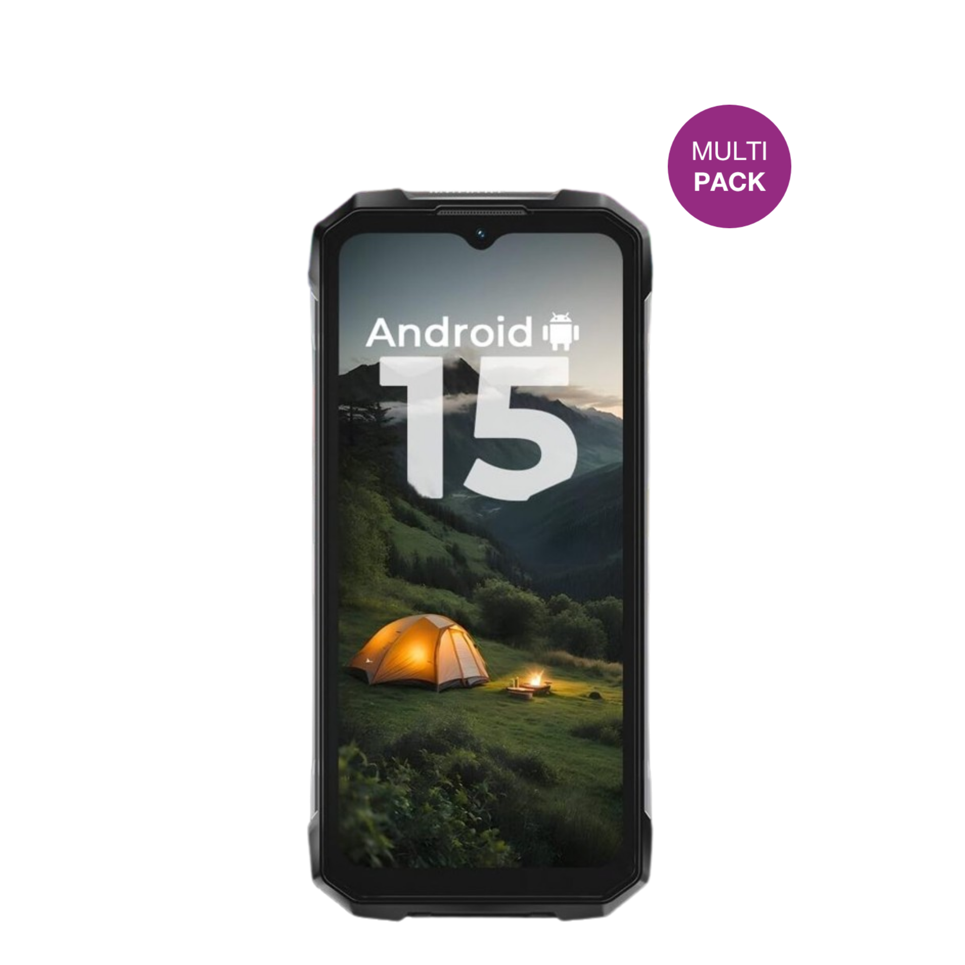 HotwavHyper 7s mit aufgebrachter dipos Displayschutzfolie, glasklare Darstellung ohne Einschränkungen