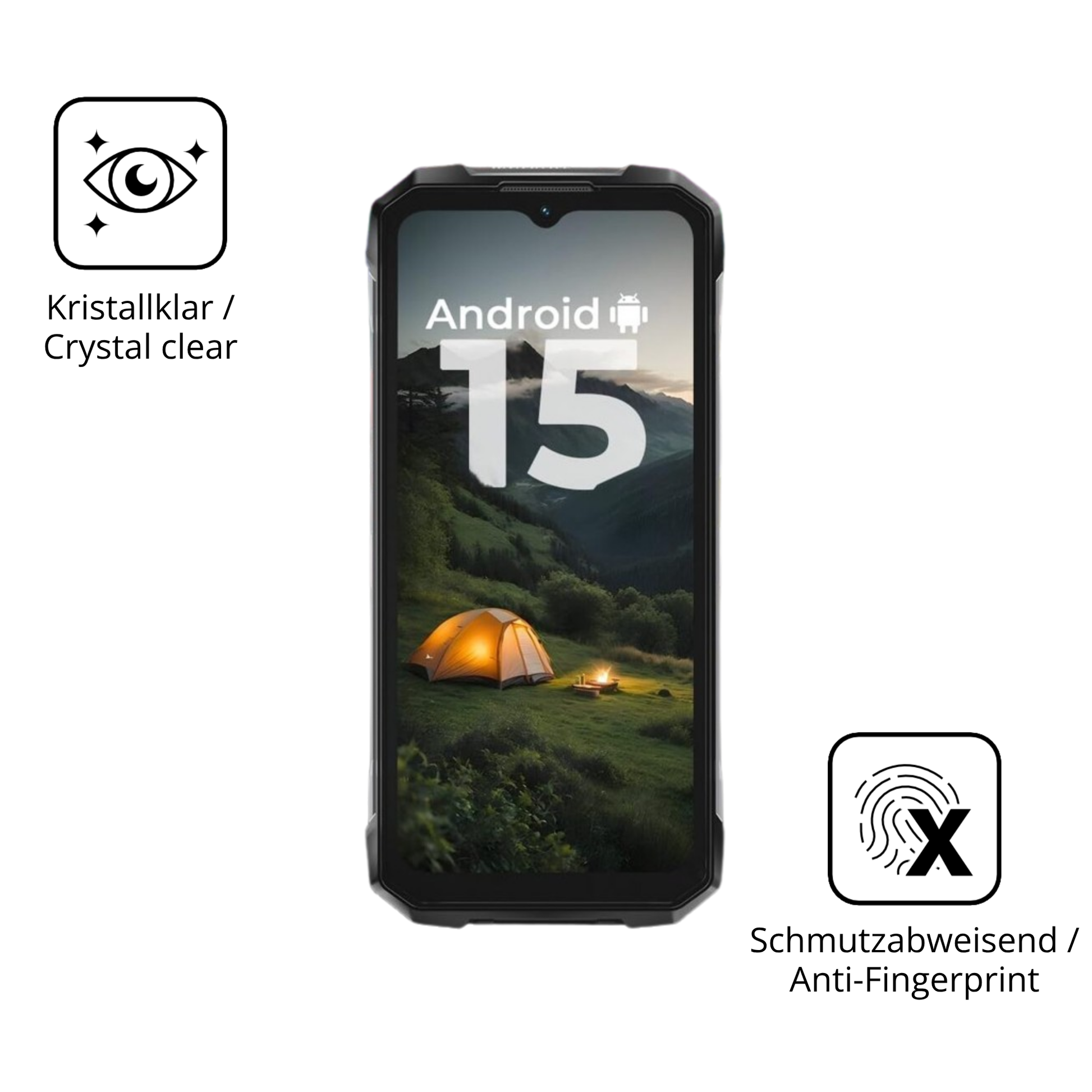 Flexible TPU-Folie passend zugeschnitten für Hotwav Hyper 7s, vollständige Abdeckung