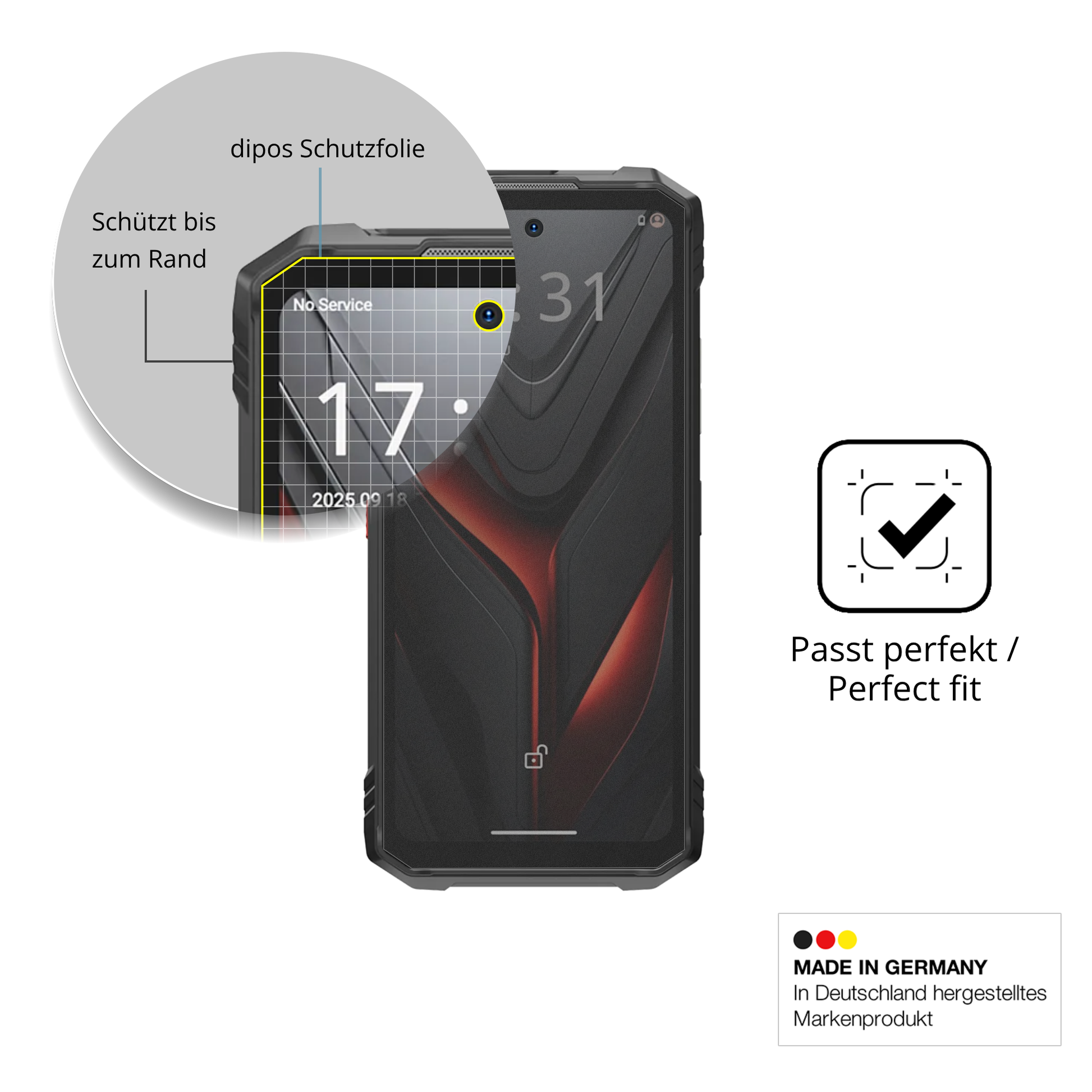 Schutz gegen Kratzer auf dem Hotwav Hyper 8 Pro Glas durch Schlüssel oder Ähnliches