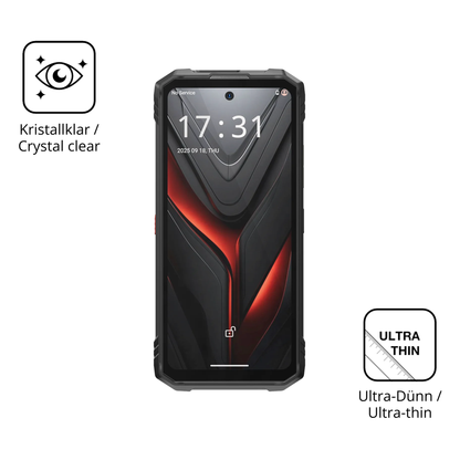 Dünne und klare Folie passend zugeschnitten für Hotwav Hyper 8 Ultra