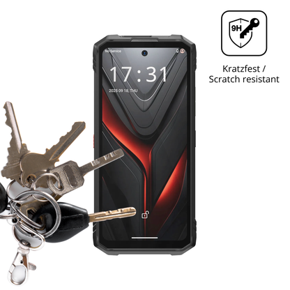 dipos Displayschutz für Hotwav Hyper 8 Ultra, transparente Oberfläche, perfekte Passform auch für die Rundungen