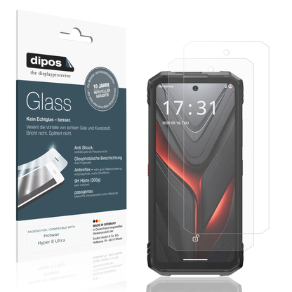 Matte Displayschutzfolie von dipos passend für Hotwav Hyper 8 Ultra, 9H kratzfest und blasenfrei montiert