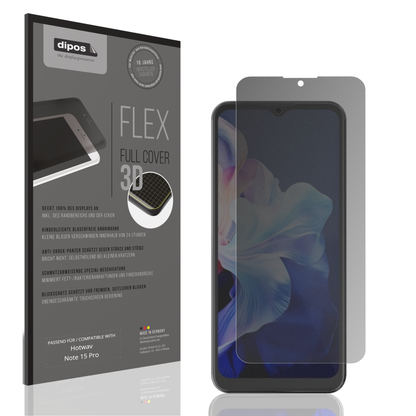 Blickschutzfolie von dipos passend für Hotwav Note 15 Pro, 100% Displayabdeckung und blasenfreie Montage