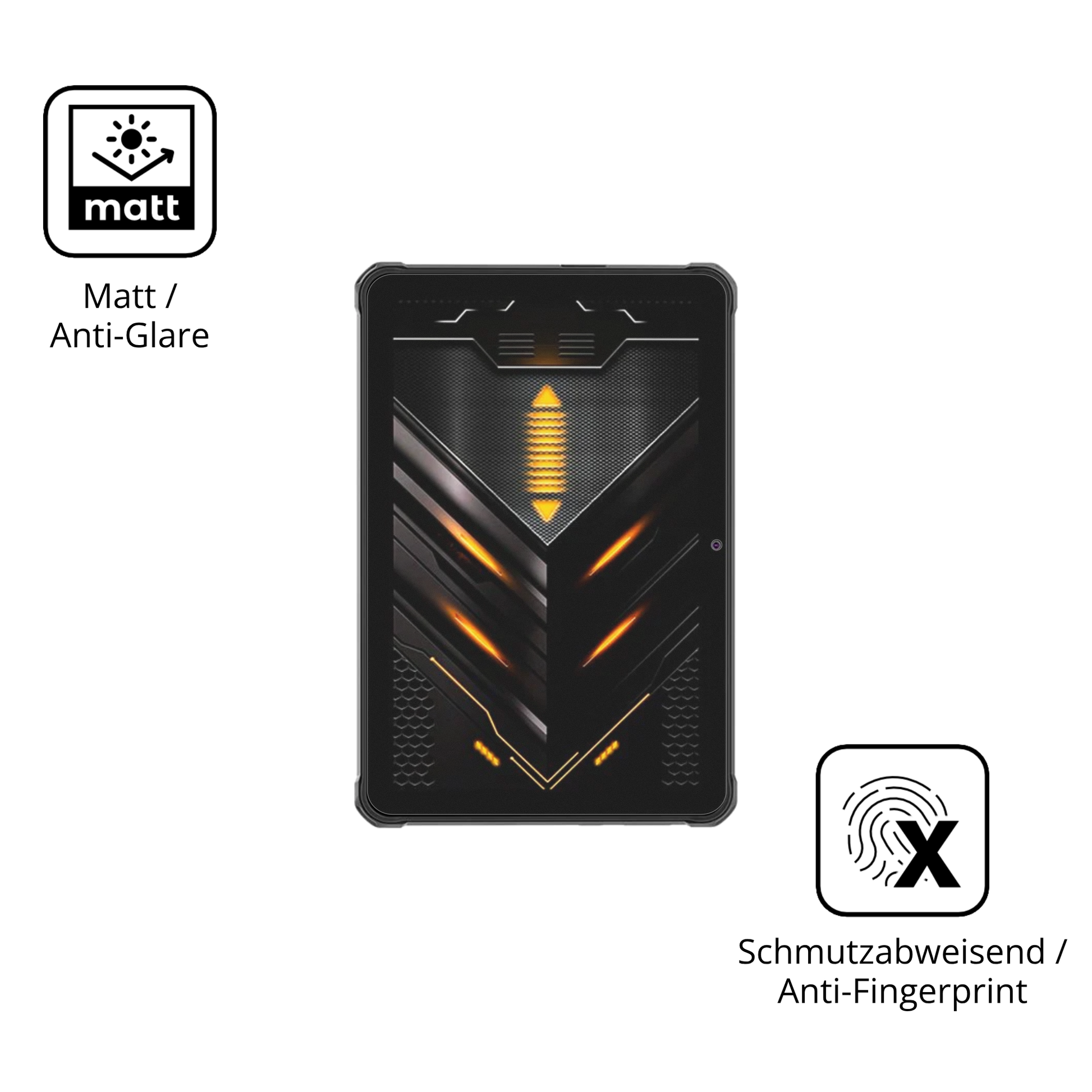 Dünne und entspiegelnde Folie passend zugeschnitten für Hotwav R6 Pro