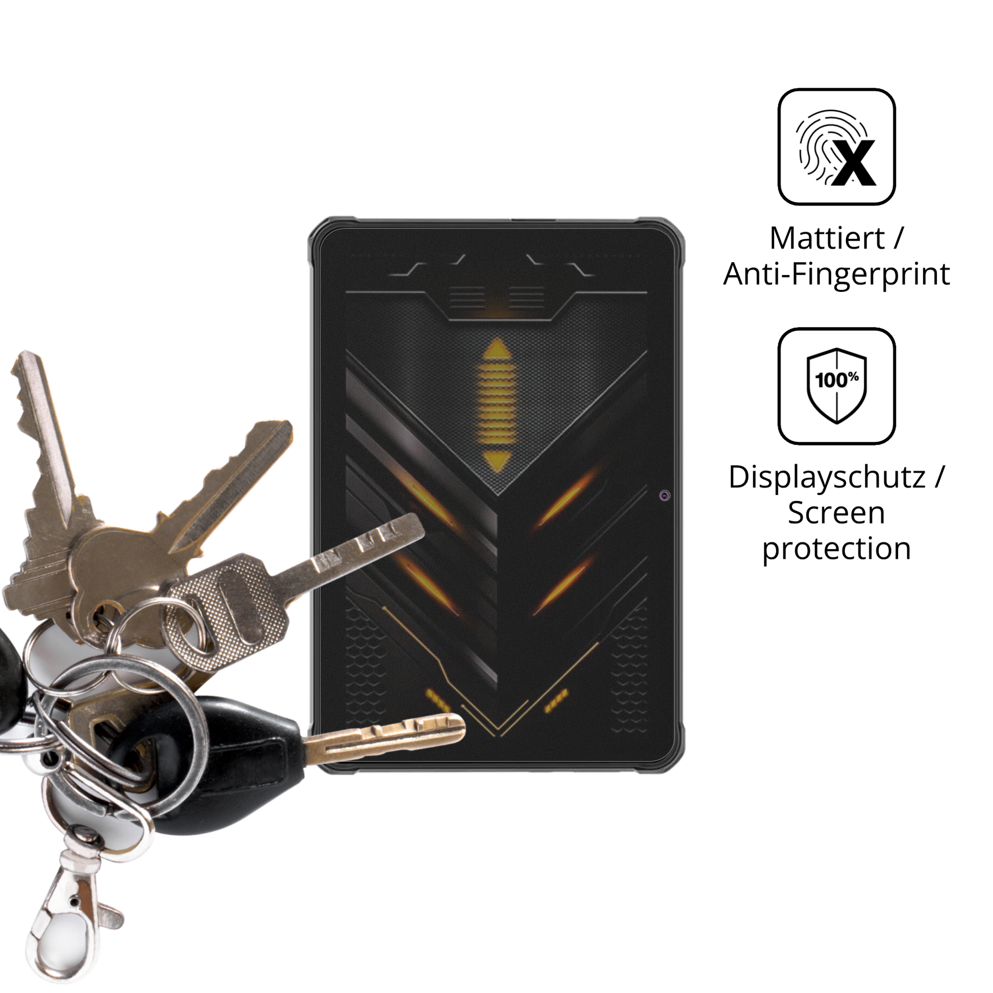 dipos Displayschutz für Hotwav R6 Pro, mattierte Oberfläche, Blickschutzfilter und perfekter Passform