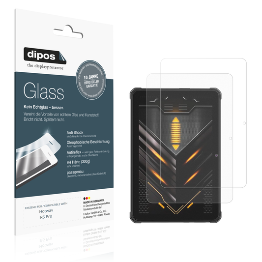 Matte Displayschutzfolie von dipos passend für Hotwav R6 Pro, 9H kratzfest und blasenfrei montiert