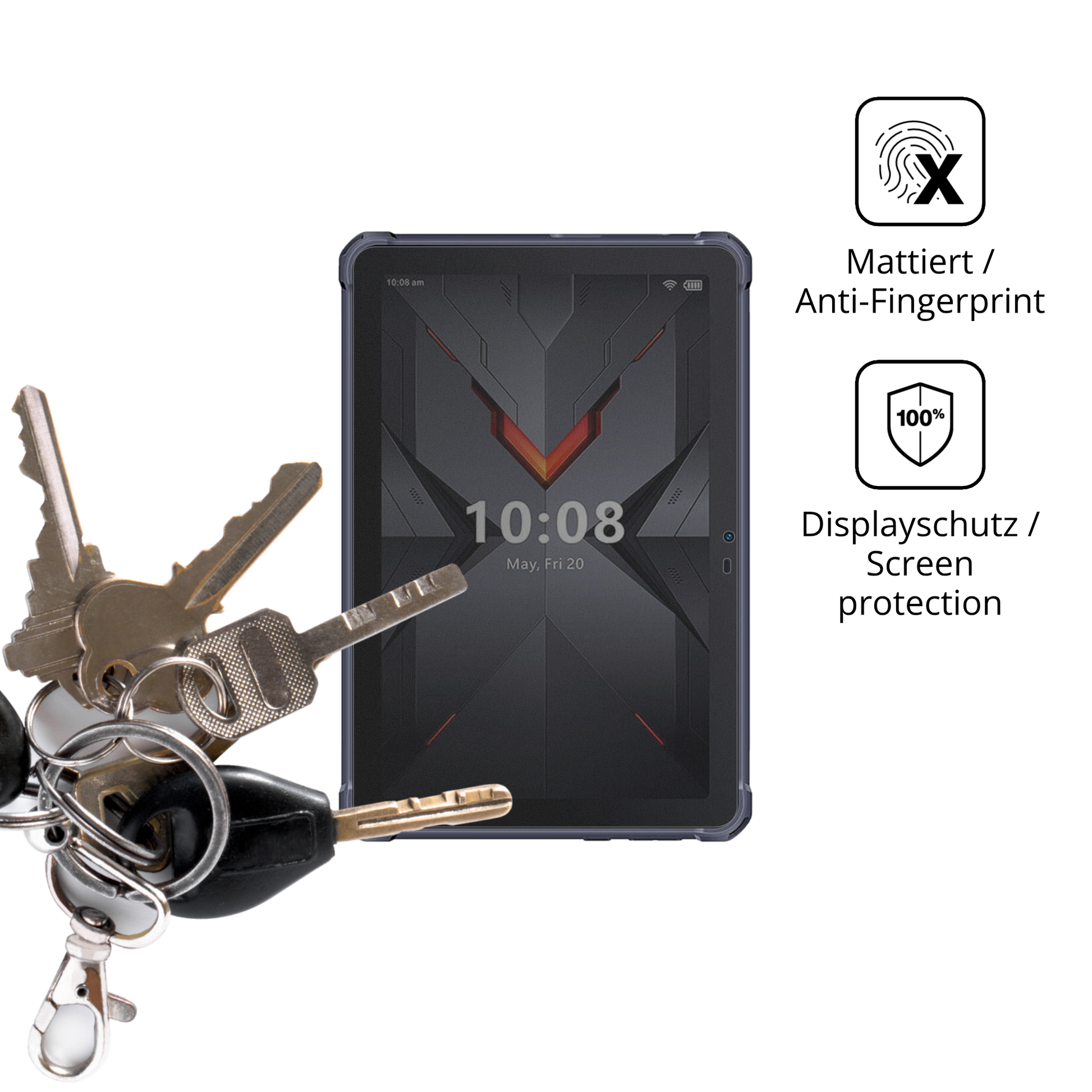 dipos Displayschutz für Hotwav R6 Ultra, mattierte Oberfläche, Blickschutzfilter und perfekter Passform