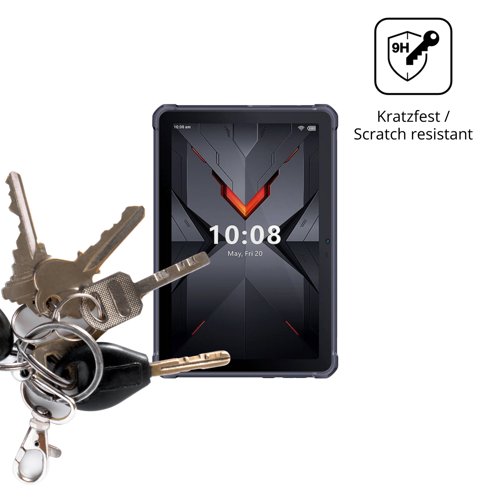 dipos Displayschutz für Hotwav R6 Ultra, transparente Oberfläche, perfekte Passform auch für die Rundungen