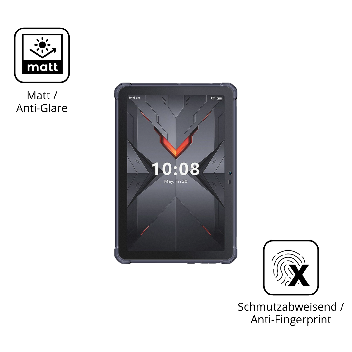 Dünne und entspiegelnde Folie passend zugeschnitten für Hotwav R6 Ultra