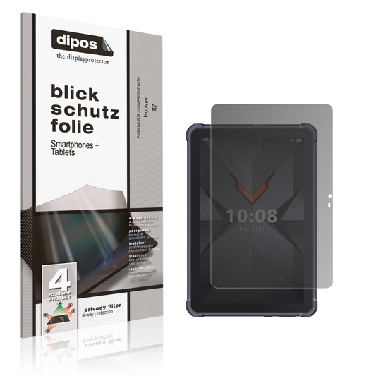 Blickschutzfolie von dipos passend für Hotwav R7, präziser Zuschnitt und blasenfrei montiert