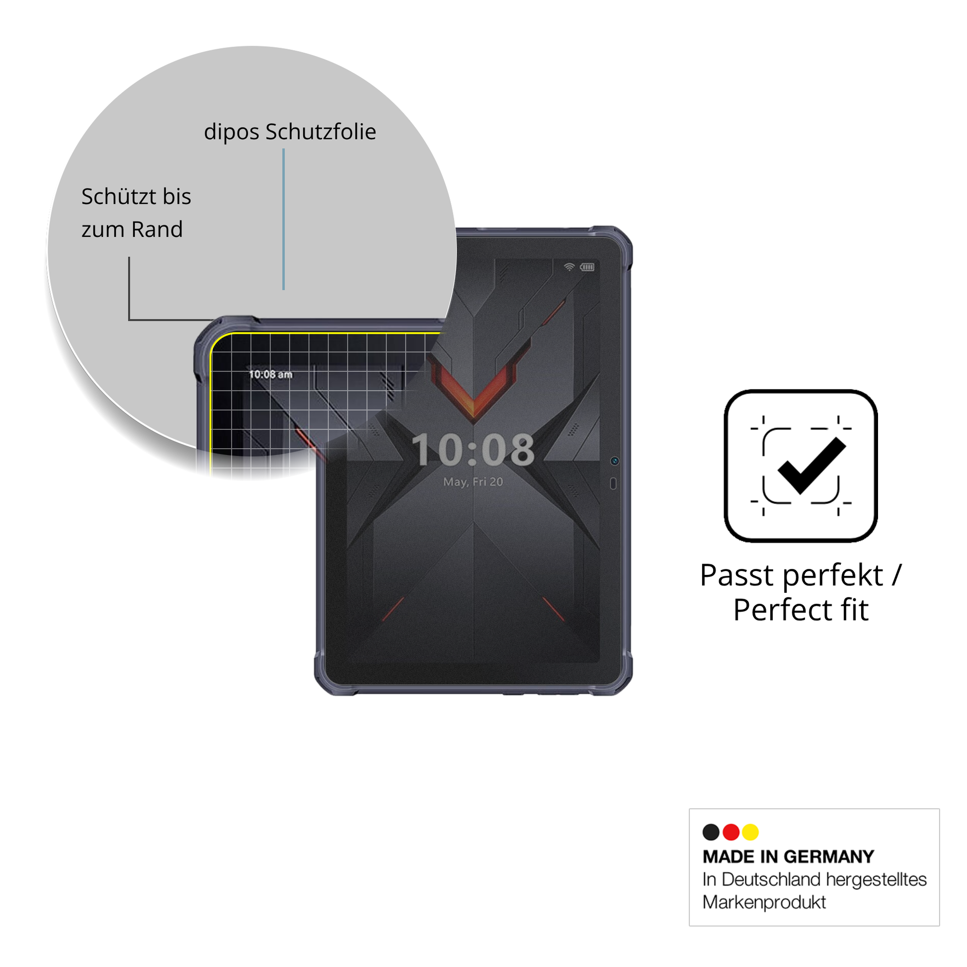 Schutz gegen Kratzer auf dem Hotwav R7 Glas durch Schlüssel oder Ähnliches