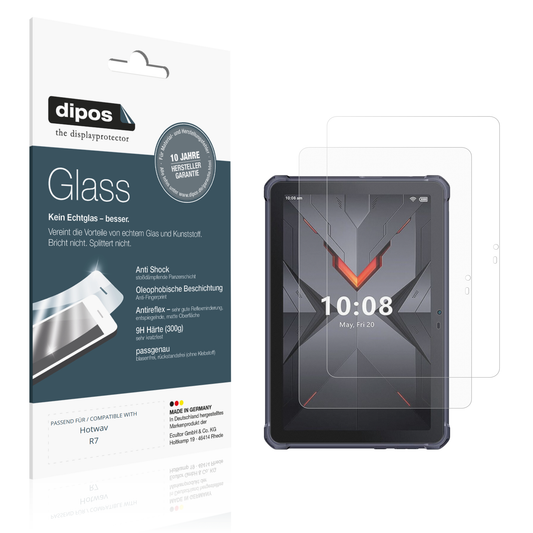 Matte Displayschutzfolie von dipos passend für Hotwav R7, 9H kratzfest und blasenfrei montiert