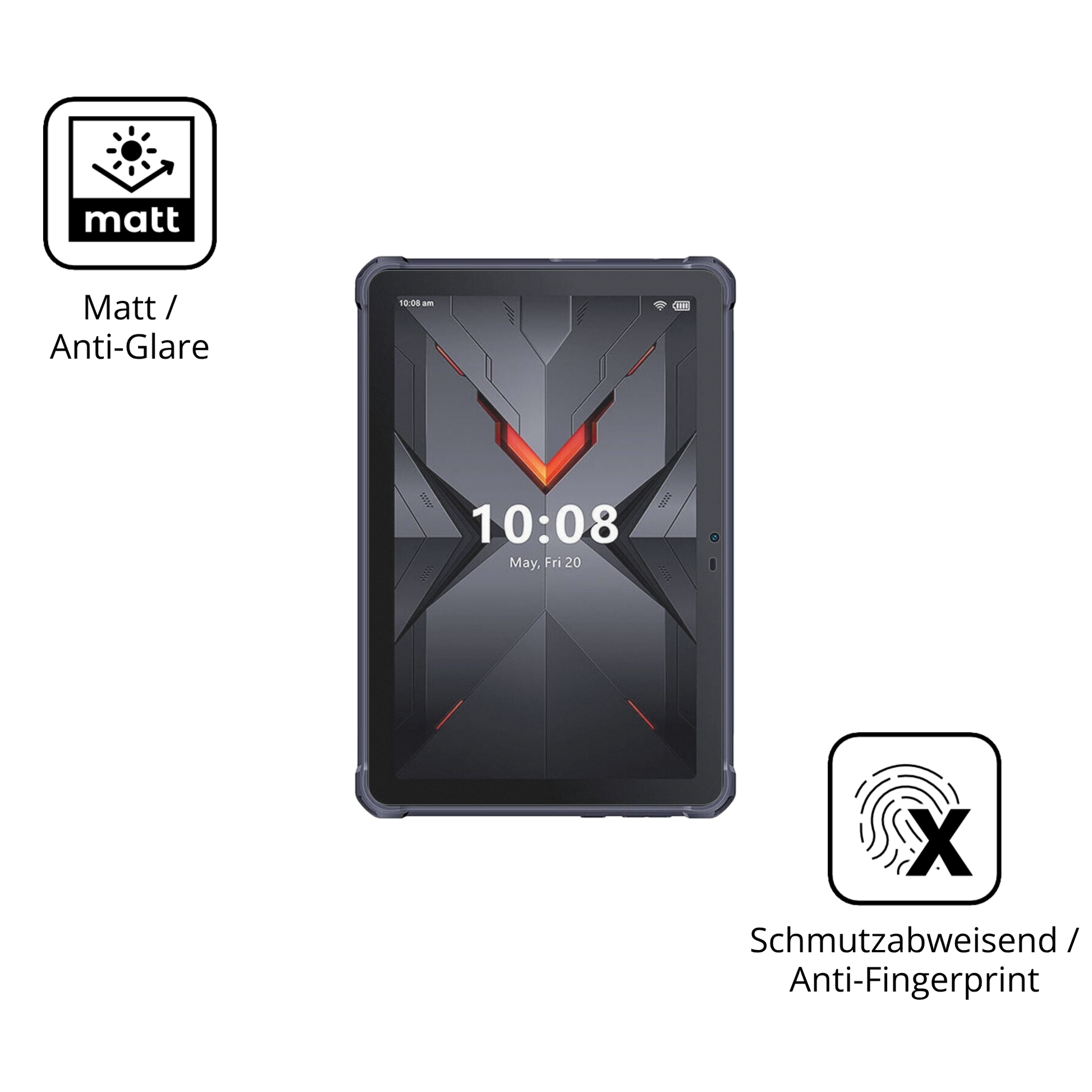 9H Hartbeschichtete, flexible Folie passend zugeschnitten für Hotwav R7