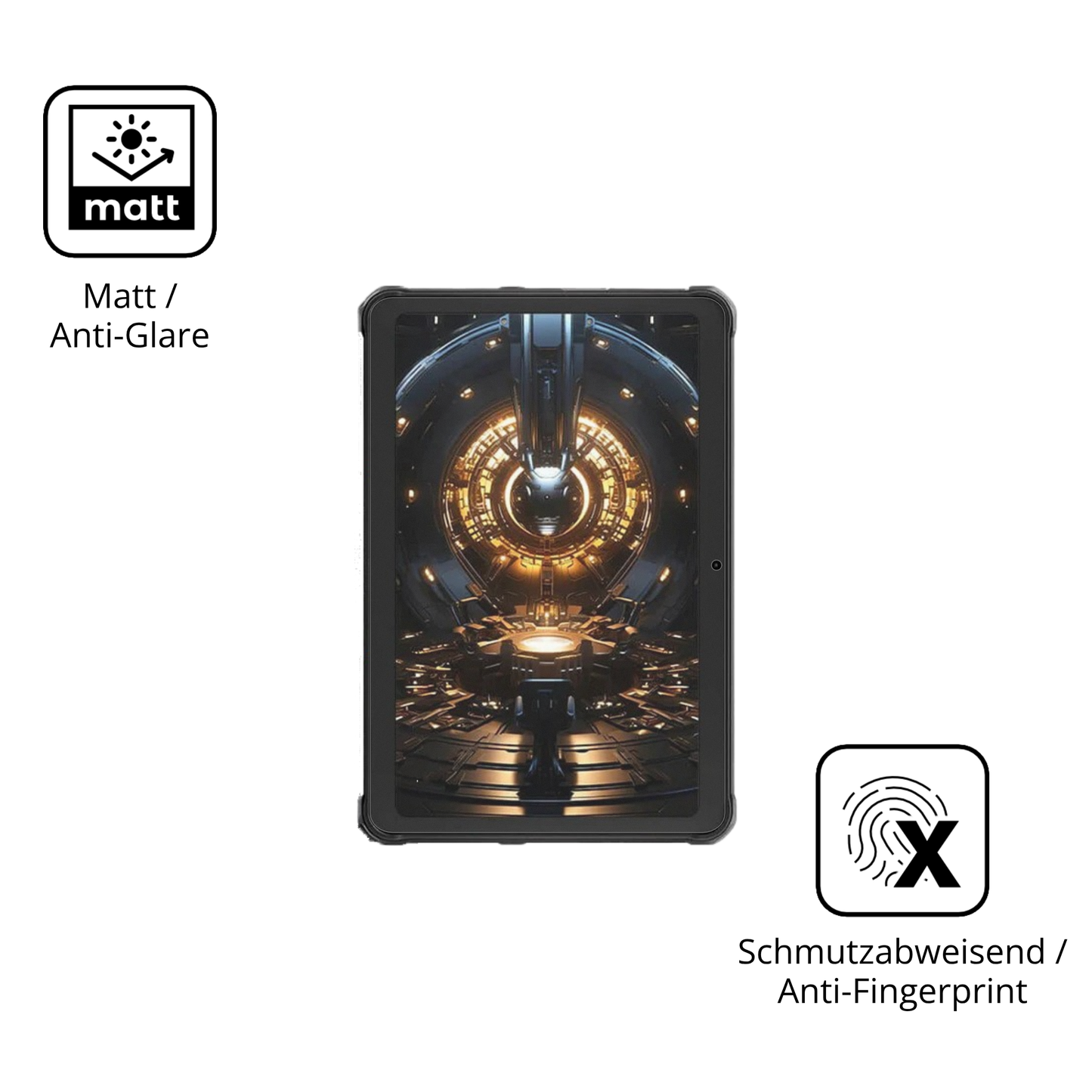 Dünne und entspiegelnde Folie passend zugeschnitten für Hotwav R8