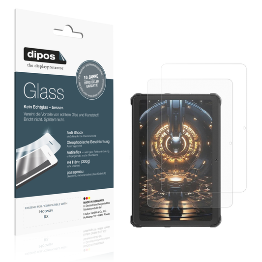 Matte Displayschutzfolie von dipos passend für Hotwav R8, 9H kratzfest und blasenfrei montiert