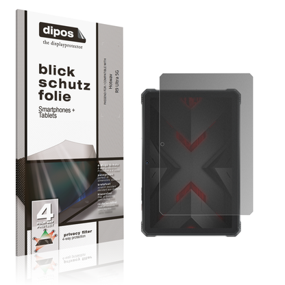 Blickschutzfolie von dipos passend für Hotwav R9 Ultra 5G, präziser Zuschnitt und blasenfrei montiert
