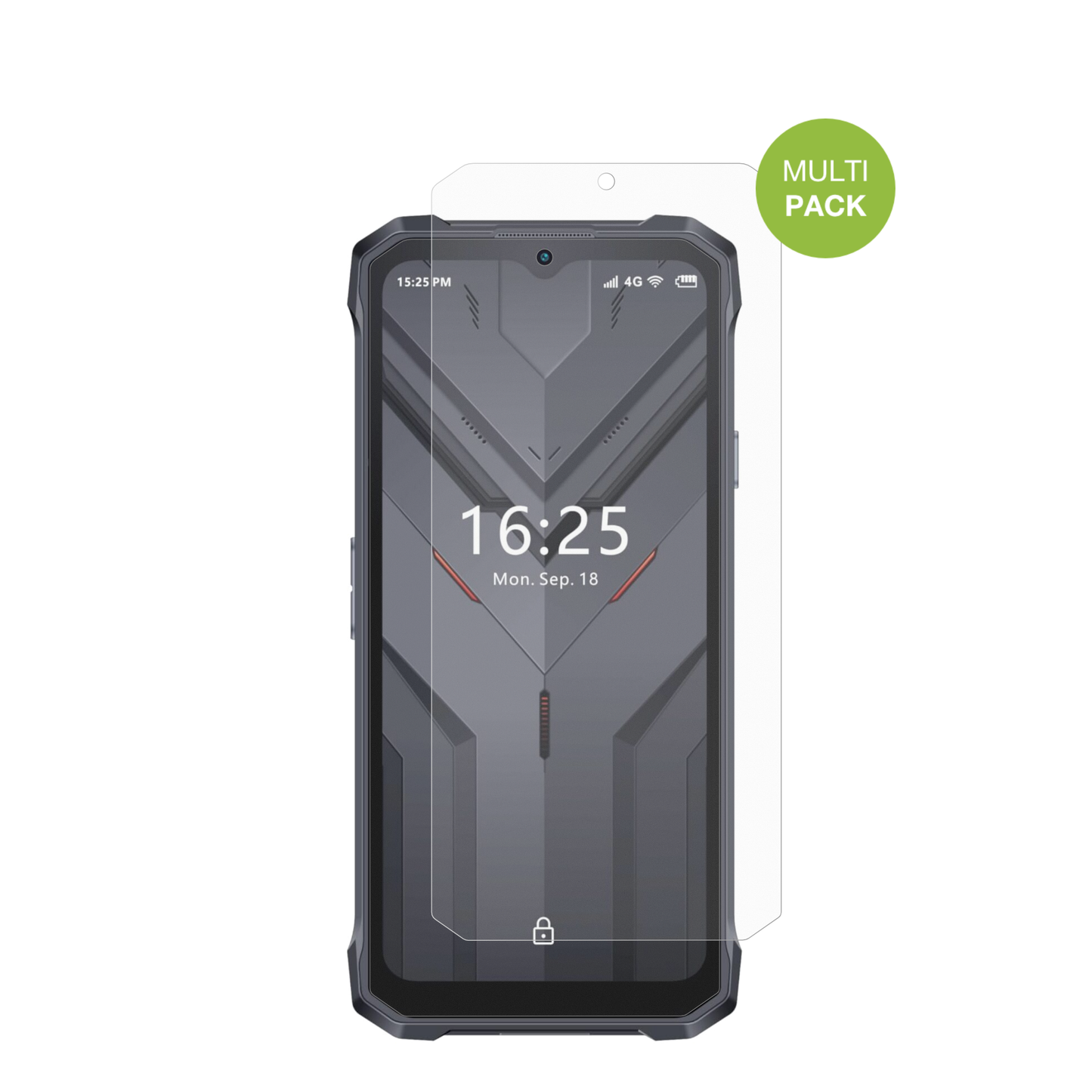 HotwavT7S mit aufgebrachter dipos Displayschutzfolie, die lästige Fingerabdrücke minimiert