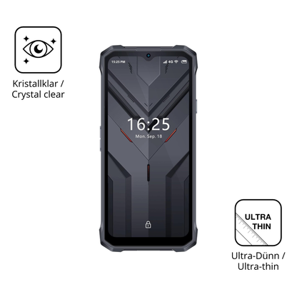 Dünne und klare Folie passend zugeschnitten für Hotwav T7S