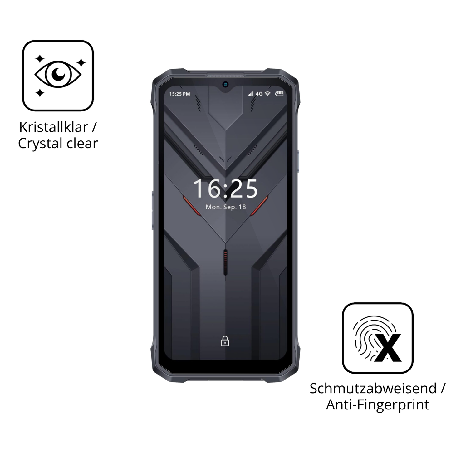 Flexible TPU-Folie passend zugeschnitten für Hotwav T7S, vollständige Abdeckung