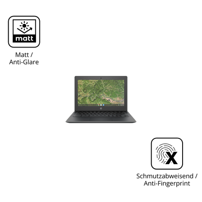 Dünne und entspiegelnde Folie passend zugeschnitten für HP Chromebook 11A G8EE
