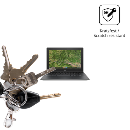 dipos Displayschutz für HP Chromebook 11A G8EE, transparente Oberfläche, perfekte Passform auch für die Rundungen