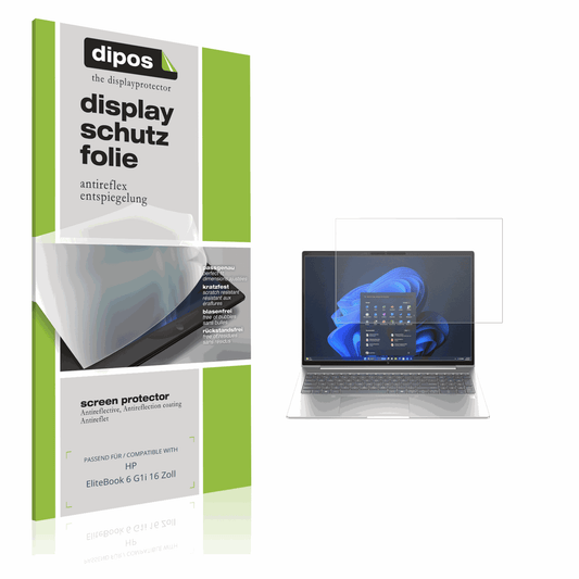 2x Screen Protector for HP EliteBook 6 G1i 16 Zoll Protection Anti Glare dipos