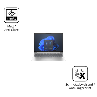 2x Schutzfolie matt für HP EliteBook 6 G1i 16 Zoll Display-Schutzfolie