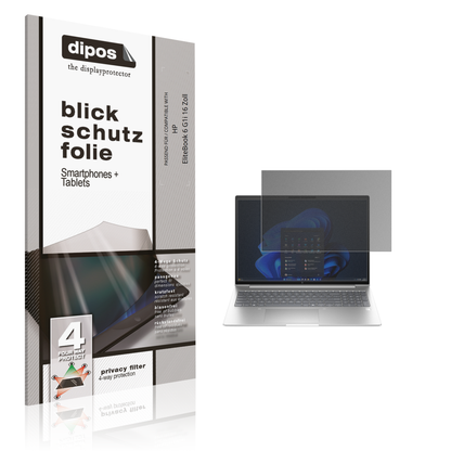 Blickschutzfolie für HP EliteBook 6 G1i 16 Zoll matt Schutzfolie Privacy