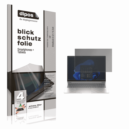 Screen Protector for HP EliteBook 6 G1i 16 Zoll Privacy Filter 4-Way Protection 