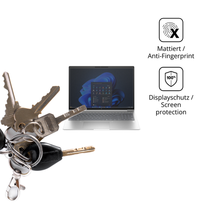 Blickschutzfolie für HP EliteBook 6 G1i 16 Zoll matt Schutzfolie Privacy