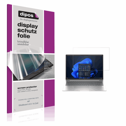2x Screen Protector for HP EliteBook 6 G1i 16 Zoll Protection Crystal Clear 