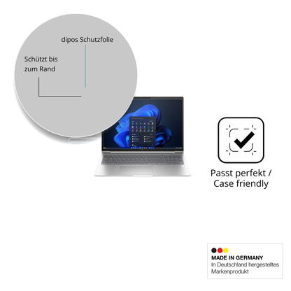 2x 9H Schutzfolie für HP EliteBook 6 G1i 16 Zoll Panzerfolie