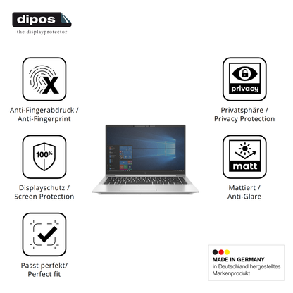 Privatsphäre-Schutz durch Sichtschutz-Folie passend zugeschnitten für HP EliteBook 840 G7