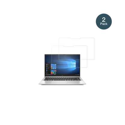 HPEliteBook 840 G7 mit aufgebrachter dipos Flex Schutzfolie, glasklare Darstellung ohne Einschränkungen