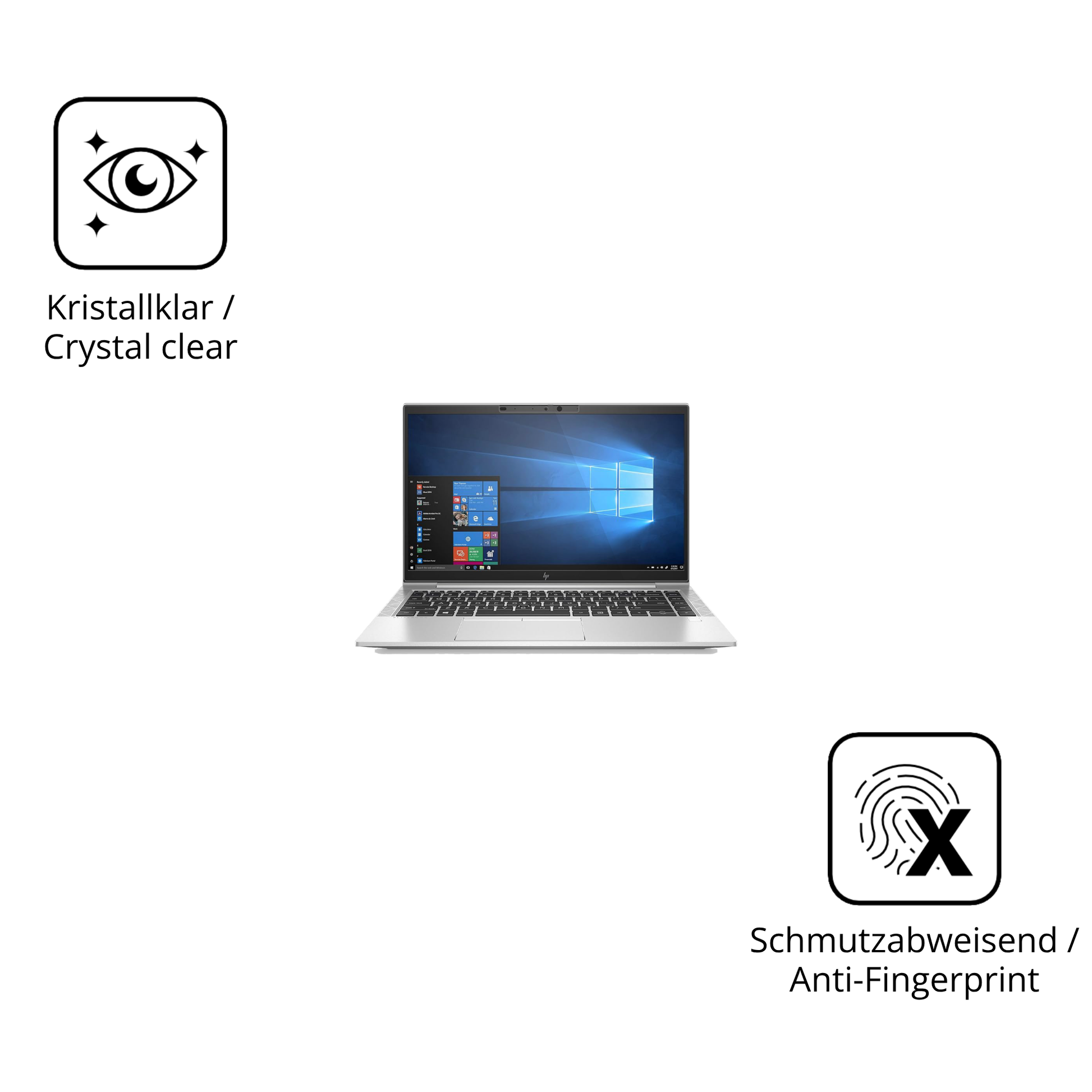 Flexible TPU-Folie passend zugeschnitten für HP EliteBook 840 G7, vollständige Abdeckung