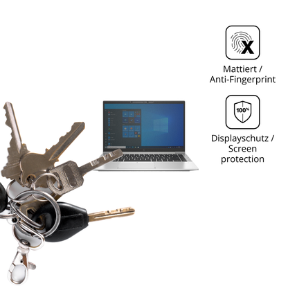 dipos Displayschutz für HP EliteBook 840 G8 14 Zoll, mattierte Oberfläche, Blickschutzfilter und perfekter Passform