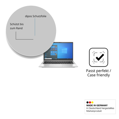 Schutzglasfolie mit optimaler Passform, zur Verwendung mit Hüllen geeignet