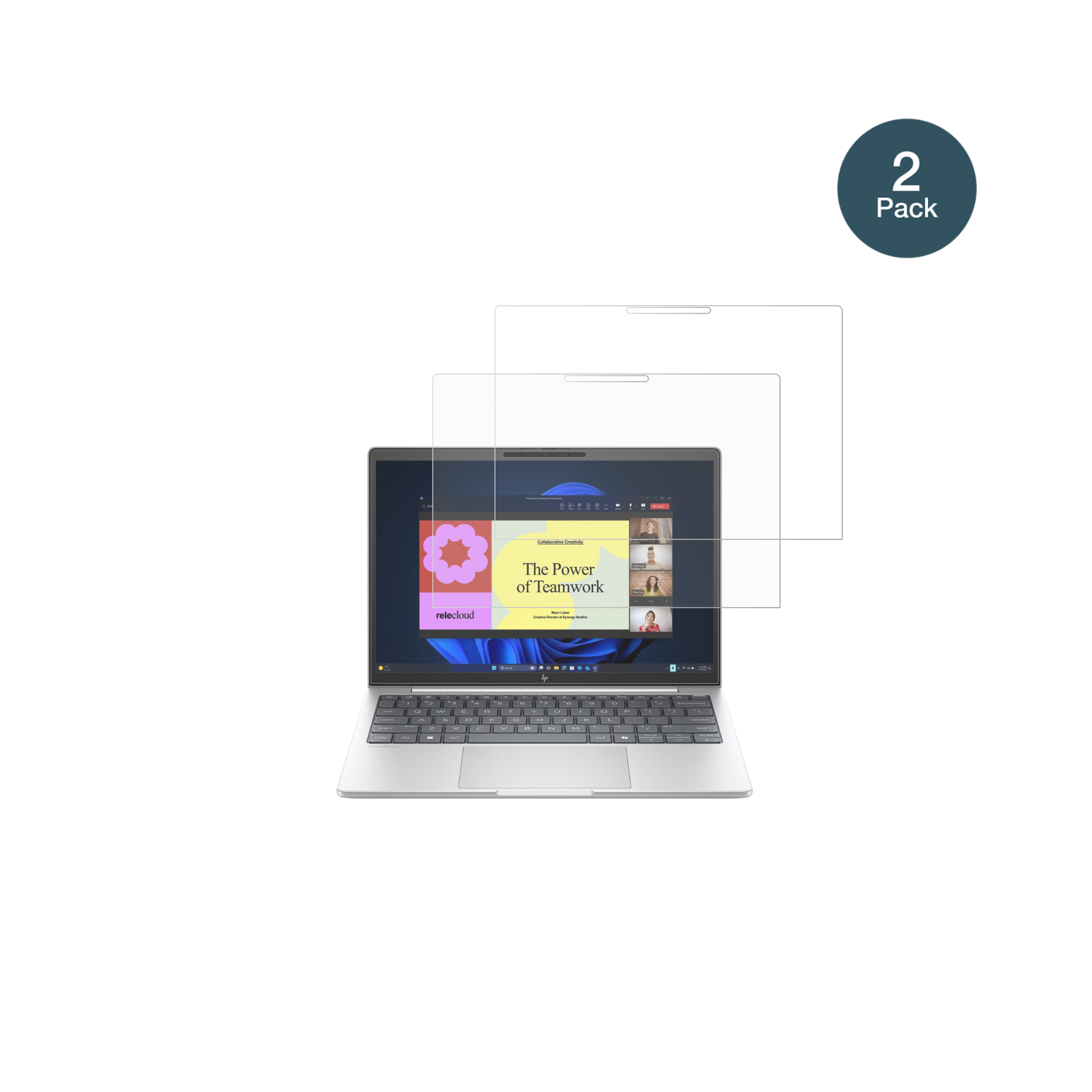 HPEliteBook 8 G1a 13 Zoll mit aufgebrachter dipos Panzerfolie, die lästige Fingerabdrücke minimiert