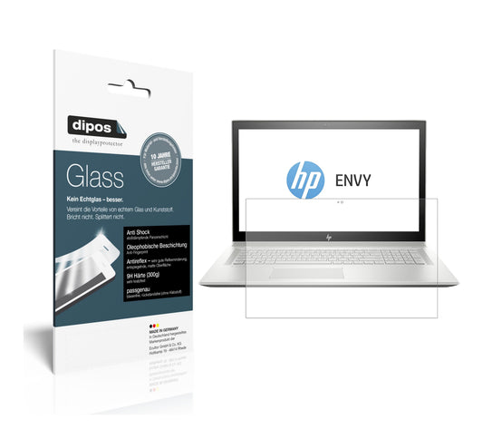 Matte Displayschutzfolie von dipos passend für HP Envy 17 bw0002ng, 9H kratzfest und blasenfrei montiert