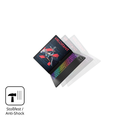 Schutz gegen Kratzer auf dem hpomen max 16 zoll Glas durch Schlüssel, Stöße gegen die Tischkante oder Stürze