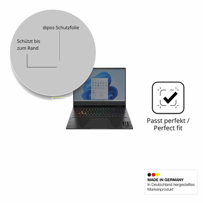 Schutz gegen Kratzer auf dem hpomen transcend 16-u1000nl Glas durch Schlüssel oder Ähnliches